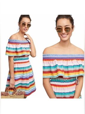 Dreamers Multicolor Striped Elastic-Waist dress 🆕